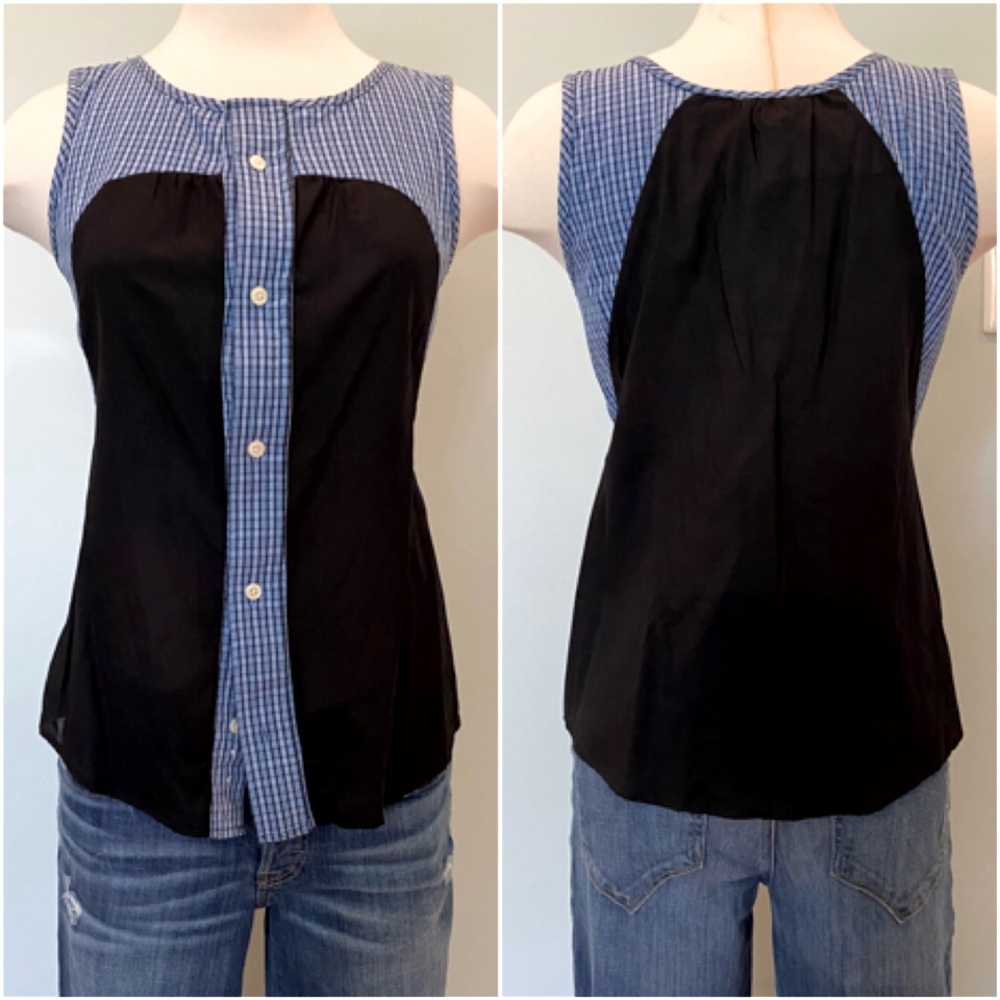 1 of a Kind Sleeveless Top Made of Recycled Fabric